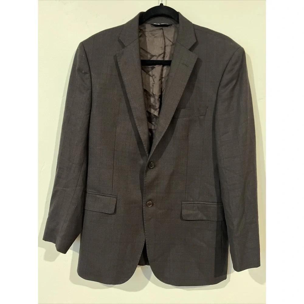 ermenegildo zegna Traveller blazer Brown Australian Wool Size 40R Made In Italy